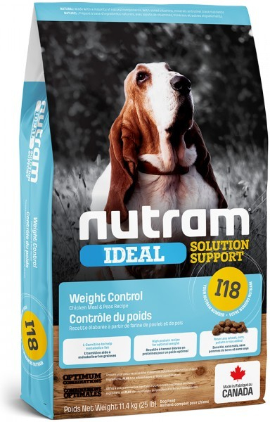 Nutram I18 Ideal Weight Control Dog 3 x 11,4 kg