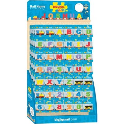 Bigjigs Displej vagónků s písmenky – Zboží Dáma