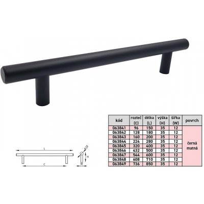 HRAZDA 12/96 150cm ČERNÁ – Sleviste.cz