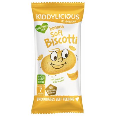 Kiddylicious sušenky měkké banánové 120 g – Hledejceny.cz