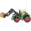 Auta, bagry, technika Siku Blister traktor Fendt Vario 1050 s uchopovačem balíků model kov