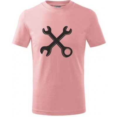 tričko Zkřížené klíče růžová