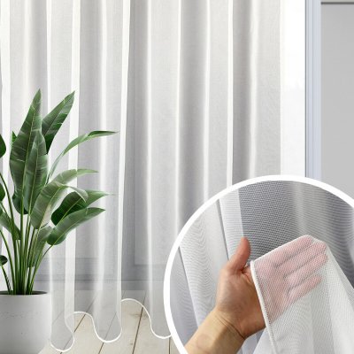 Voálová záclona s olůvkem bílá metraž - Ervi 40760 – Hledejceny.cz