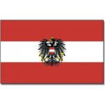 Vlajka Rakousko se znakem 30 x 45 cm na tyčce – Zbozi.Blesk.cz