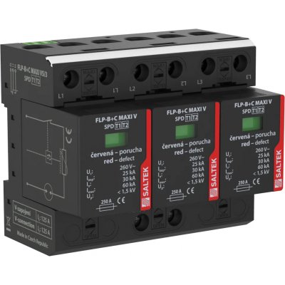 SALTEK FLP-B+C MAXI VS/3 - Třípólový výkonný kombinovaný svodič bleskových proudů (A03570) – Zboží Mobilmania