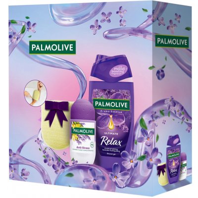 PALMOLIVE Aroma Essence Relax sprchový gel 250 ml + antiperspirant roll-on 50 ml + dárek dárková sada – Zbozi.Blesk.cz