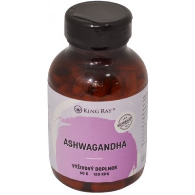 Kingray Ašvagandha organická Ashwagandha 450 mg x 120 kapslí