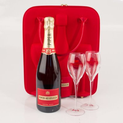 Piper-Heidsieck Cuveé Brut 12% 0,75 l (dárkové balení 2 sklenice) – Zboží Dáma