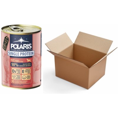 Polaris Single Protein Paté Pes Vepřová, konzerva 6x400 g