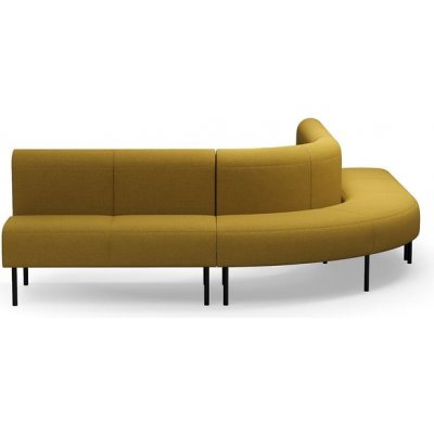 Rohová sedačka VARIETY, 90°, vnější, potahová látka Blues CSII, zlatá – Zboží Mobilmania