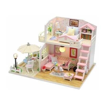 Dvěděti miniatura domečku Růžový dům 2DM033 – Zboží Mobilmania