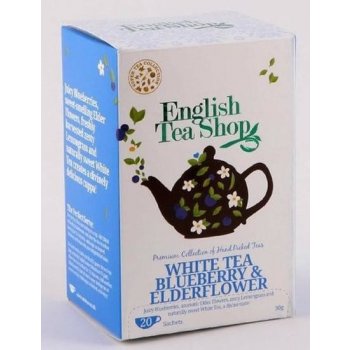 English Tea Shop bílý čaj bezový květ a borůvky 20 sáčků