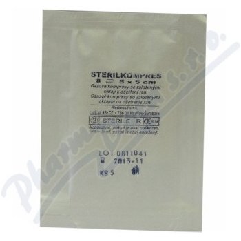 Steriwund gáza hydrofilní kompresy sterilní 5 x 5cm 5 ks