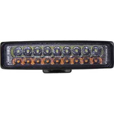 LED světlo obdélníkové, bílé/oranžové, 18x3W, 150 mm, ECE R10 – Hledejceny.cz