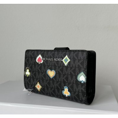 Michael Kors dámská peněženka Jet set travel Bifold medium černá – Hledejceny.cz