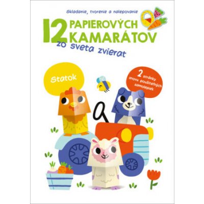 12 papierových kamarátov zo sveta zvierat Statok – Hledejceny.cz