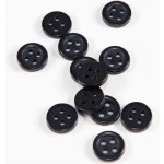 Dírkový knoflík - černý - průměr 0,9 cm – Hledejceny.cz