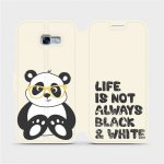 Pouzdro Mobiwear parádní flip Samsung Galaxy A3 2017 - M041S Panda - life is not always black and white – Sleviste.cz