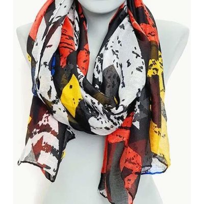 elegantní dámská šálka / šála se vzorem – Hledejceny.cz