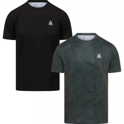 Reebok pánské triko 2 kusy černá – Sleviste.cz