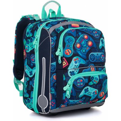 Topgal batoh BEBE 25012 zelená modrá – Zboží Dáma