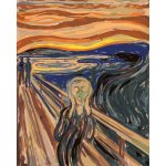 ZUTY Malování podle čísel VÝKŘIK E MUNCH 40 x 50 cm – Sleviste.cz