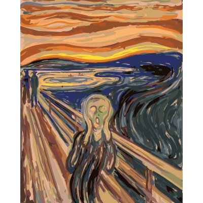 ZUTY Malování podle čísel VÝKŘIK E MUNCH 40 x 50 cm – Sleviste.cz