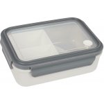 Lunchbox Clip Intesi šedý moderní box na oběd do práce a školy 1,26 l z polypropylenu – Zboží Dáma