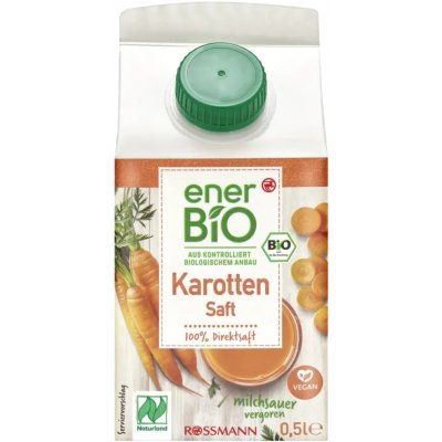 EnerBiO BIO mrkvová šťáva 0,5 l – Zboží Dáma