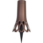 Váza hřbitovní Roseta bronz - se zápichem 1,3l – Hledejceny.cz