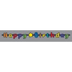 Girlanda Happy Birthday 1,5m – Zboží Dáma