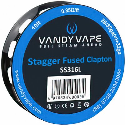 GeekVape Stagger Fused Clapton 26ga+32ga *2+32ga SS316L 3m