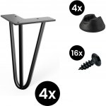 Walteco Hairpin 50536BP1 černá 4 ks – Zboží Dáma