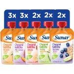 Sunar ovocná kašička mix příchutí 6m+ 12 x 120 g – Hledejceny.cz