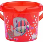 Androni Kyblík rybičky průhledný 13 cm červený – Hledejceny.cz