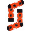Happy Socks ponožky se smajlíky vzor Halloween Smiley Červené