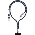 Dudao L20Max 65 W 4v1 s poutkem USB-C na USB-C s adaptéry Lightning a USB-A – modrý – Hledejceny.cz