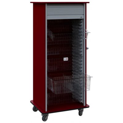 DEXTER 27 TRANSPARENT vozík boxový, roletový, 1780x780x620 mm, burgundská – Hledejceny.cz