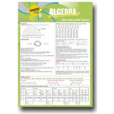 Algebra pod lavicí pro základní školy Dokážeš to! - Souhrnné informace z algebry pro ZŠ - Irina Ševkunova – Hledejceny.cz