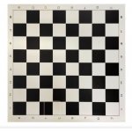 Hot Game Šachové plátno černobílé velké, pole 55 mm – Zboží Dáma