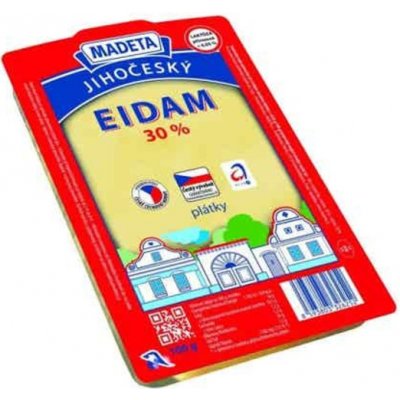Madeta Jihočeský eidam 30% plátky 100g – Zboží Dáma
