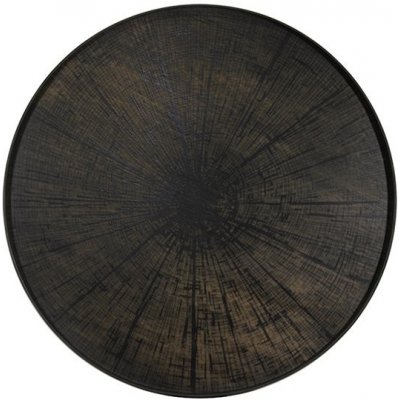 Ethnicraft Kulatý podnos Tray dřevěný Black Slice XL Extra Large 92cm