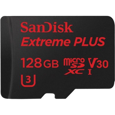 SanDisk microSDXC Extreme Plus 128 GB SDSQXWG-128G-GN6MA – Zboží Mobilmania