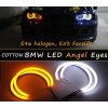 Exteriérové osvětlení Angel Eyes LED kroužky BMW E46 hal. E53 FL COTTON + blinkr