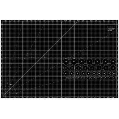 STRIMA Řezací podložka na látky, patchwork TEXI BLACK L, samosvorná, černá, 90x60cm, vel. L, tloušťka 3mm – Zboží Mobilmania