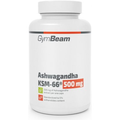 GymBeam Ashwagandha KSM-66 500mg 90 kapslí – Zbozi.Blesk.cz