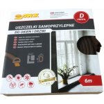 Vorel TO-76762 Těsnění do oken a dveří samolepící 9 x7,4 mm TYP D 6m hnědé – HobbyKompas.cz