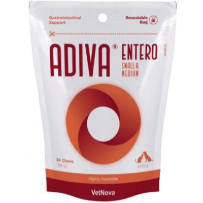 Vitamed Pharma Česko Doplňkové krmivo pro psy na trávení Vitamed ADIVA Entero Small & Medium Dogs 28 tbl – Hledejceny.cz