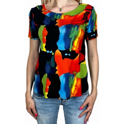 Dámská barevná halenka s krátkým rukávem Rosa – Sleviste.cz