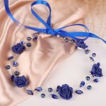 Naishide Jewelry Ozdoba do vlasů Modrá růže – Zboží Dáma